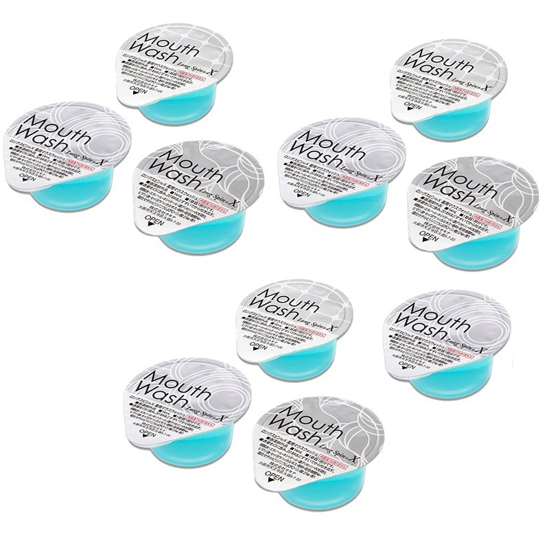 【日本直邮】日本 okina 便携漱口水薄荷味 14ml/1枚*10枚【超值组合】