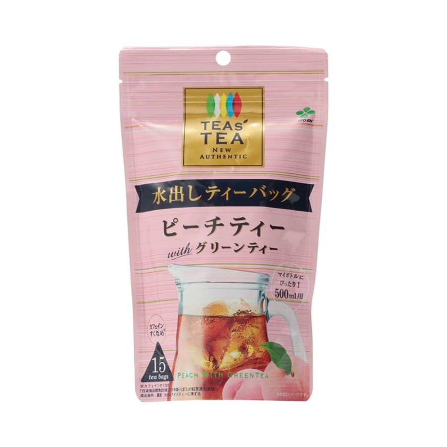 ITOEN TEAS'TEA New Authentic Watering Tea Bag Peach 15Packs