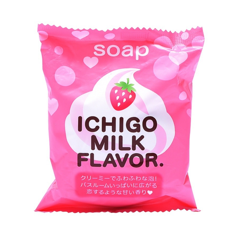 Sweet Strawberry Milk Flavor Soap 80g