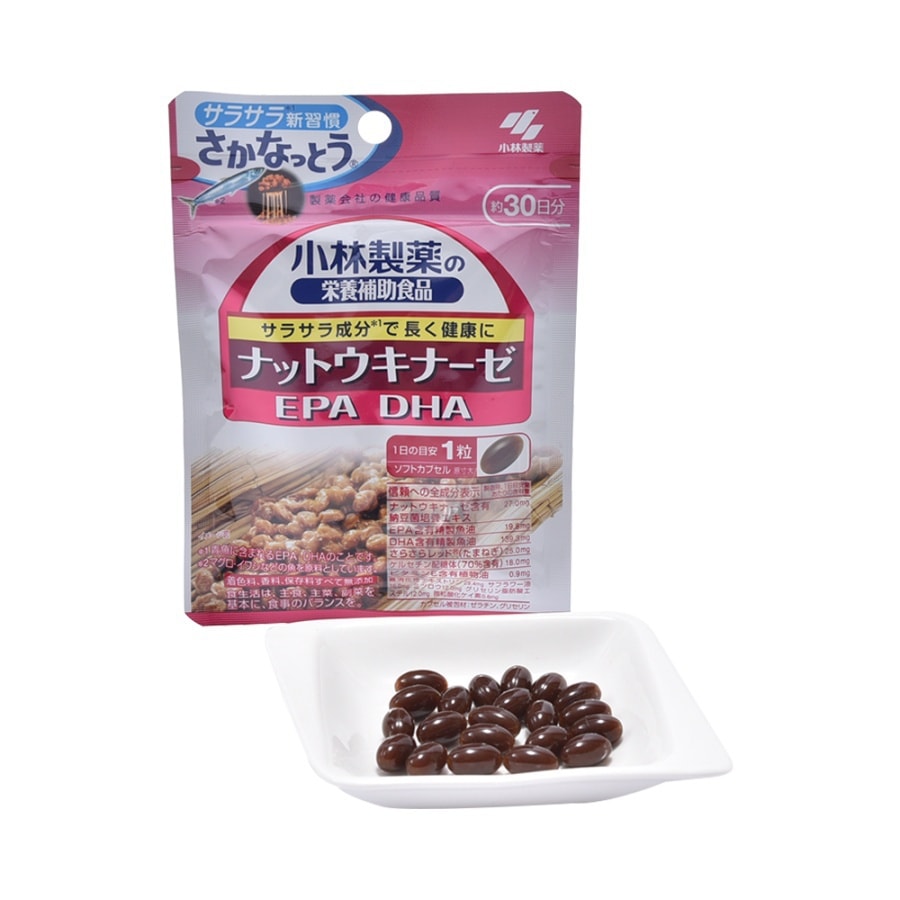 Health Nattou Beans EPA DHA Supplement, 30 tablets
