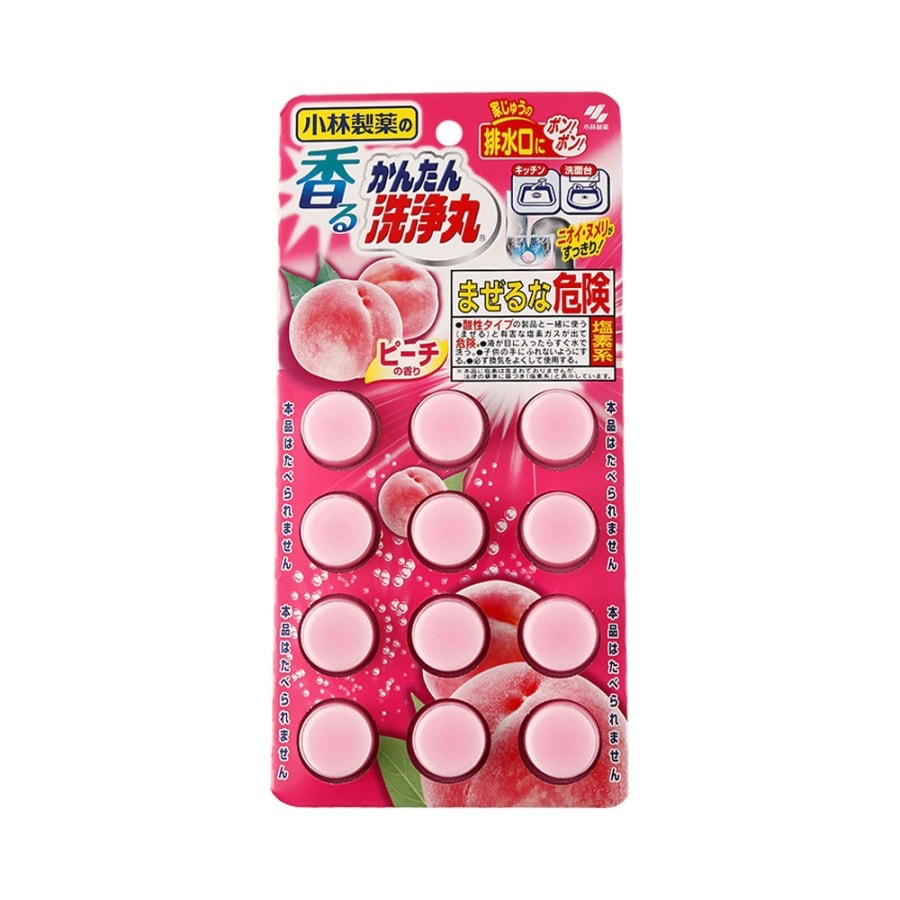 Multi Purpose Toilet Cleansing Tablet Peach Scent 12tablets