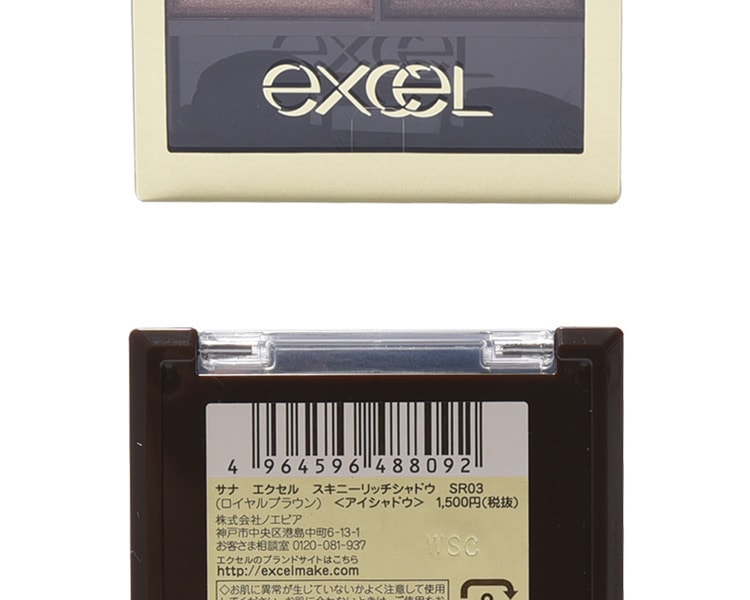 [日本直邮] 日本EXCEL大地四色眼影SR03 粉棕色 4.3g