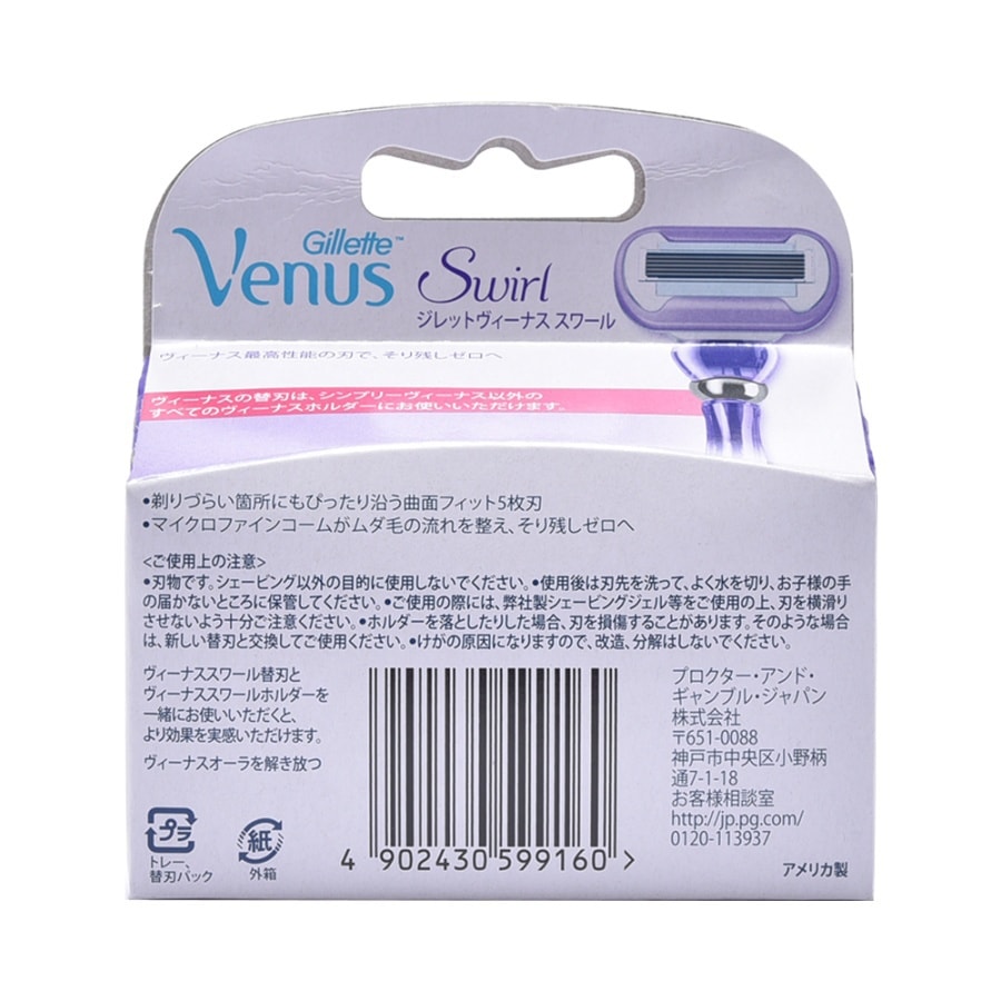 GILLETTE Venus Swirl Spare Blades 2pcs