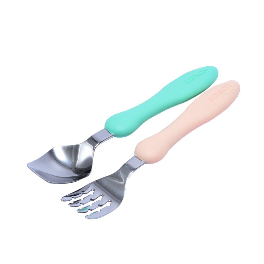 EDISON Pastel Fork and Spoon with Case 1set
