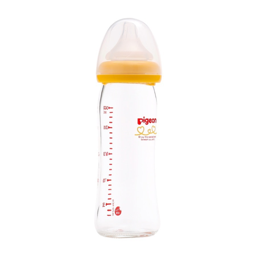 Heat Resistant Glass Baby Bottle #Orange 240ml 