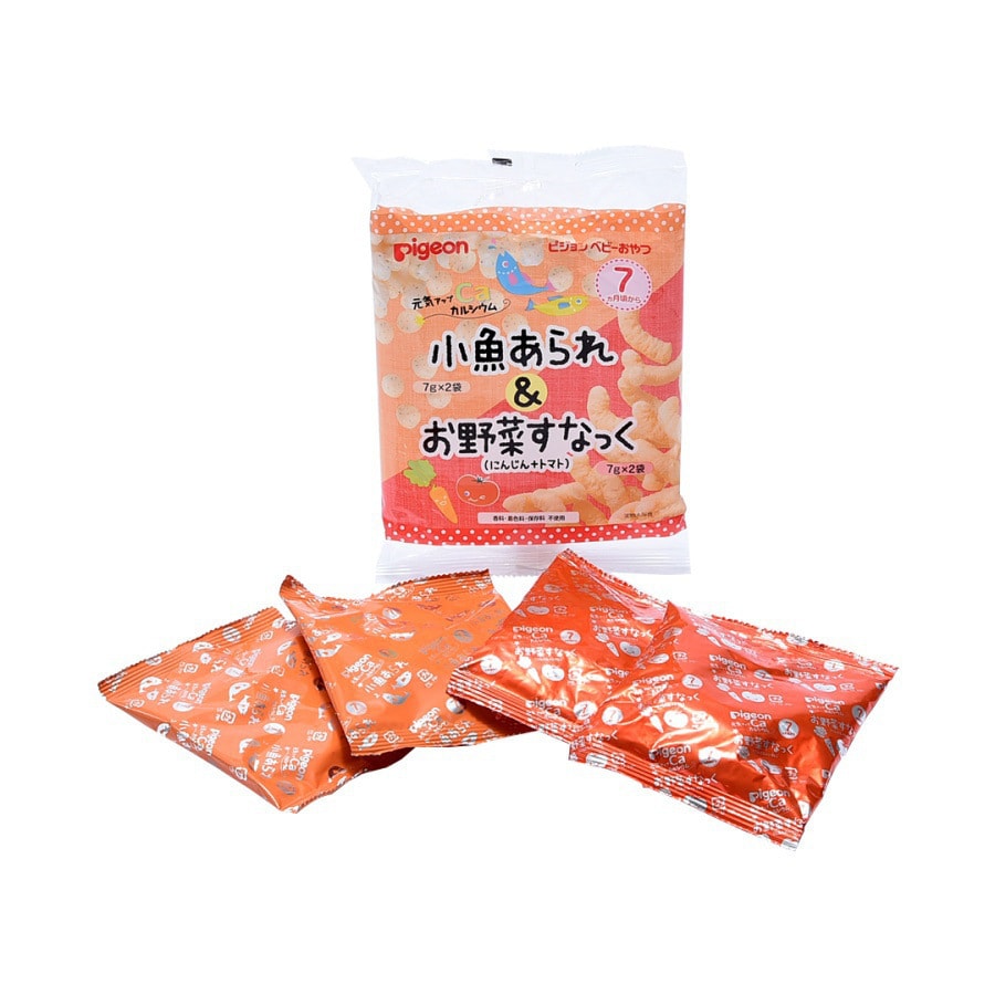 Baby Snack Dried Fish and Vegetable 7M+ 7g×4bags