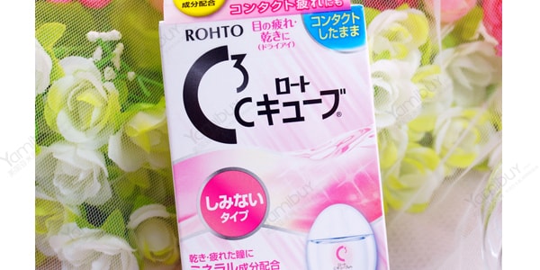 日本ROHTO乐敦 C3角膜保护眼药水 红色温和型 裸眼 隐形眼镜均可用13ml