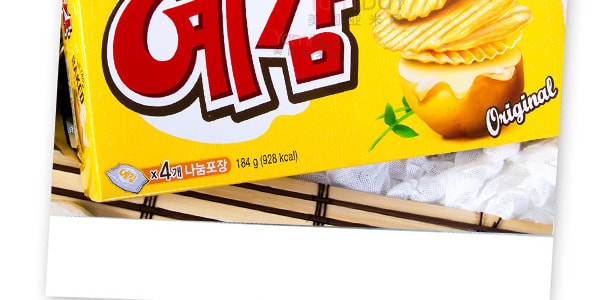 韓國ORION好麗友 非油炸碳烤薯片 原味 家庭裝 184g