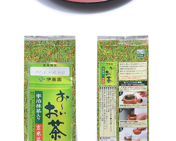 [日本直邮] 日本ITOEN伊藤园 美味玄米茶(含抹茶) 200g