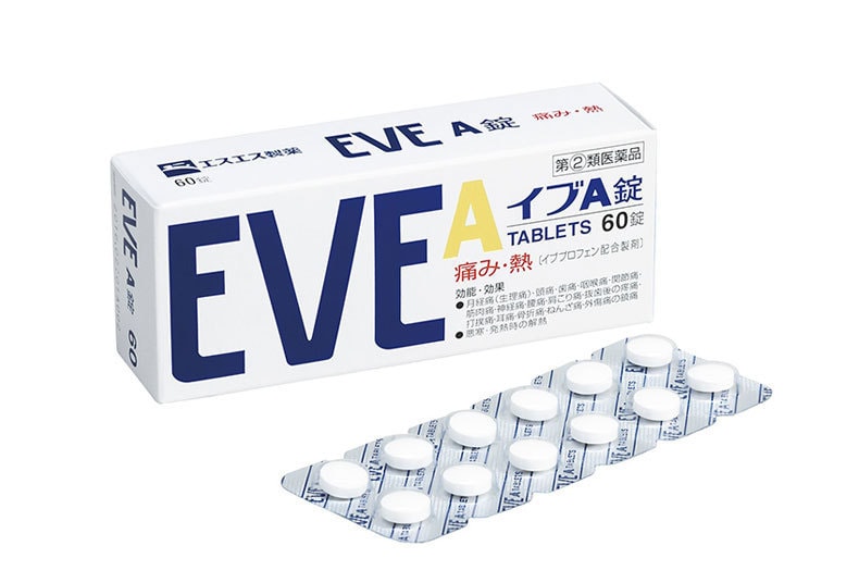 Eve A  Pain Relieve Tablets 60pcs