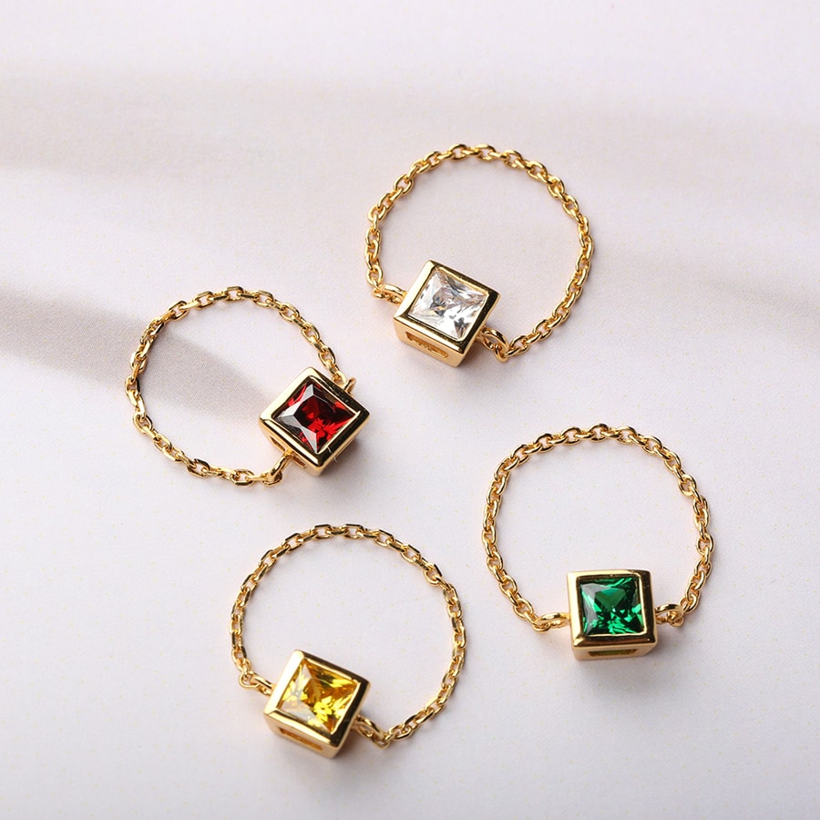 Single Color Ring #Green 1pc