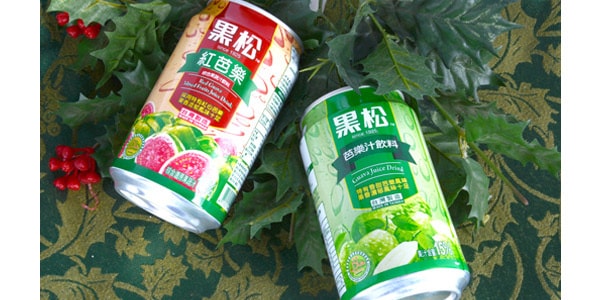 台湾黑松 浓郁红芭乐综合果蔬汁饮料 320ml