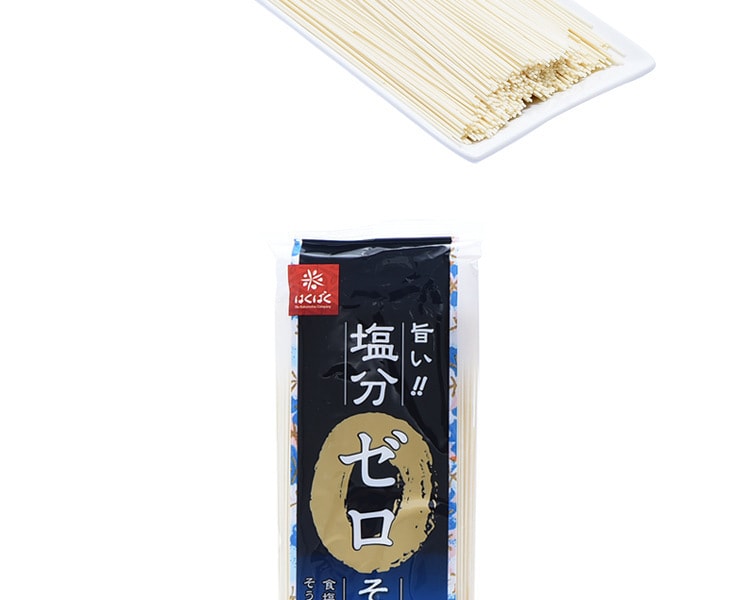 [日本直邮] 日本HAKUBAKU 婴儿小麦挂面无盐细面 180g