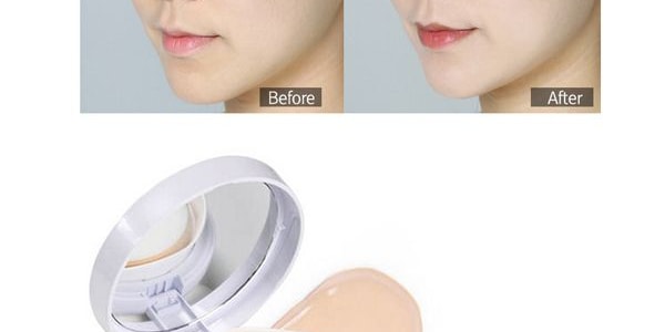 【赠品】韩国APRIL SKIN 魔法雪白白色气垫粉底 #21亮白肤色 SPF50+PA+++ 15g