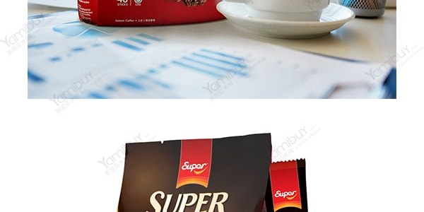新加坡SUPER超級 三合一低脂即溶咖啡 原味 18g*40條入