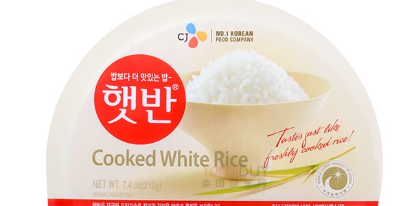 韩国CJ希杰 微波即食米饭 普通白米饭 210g