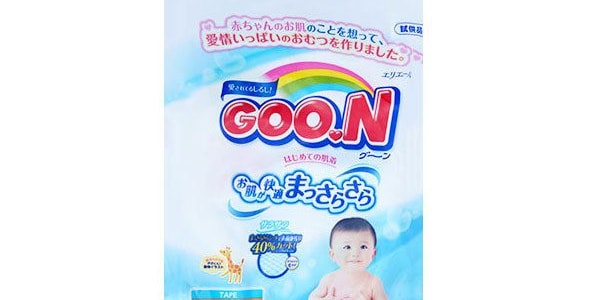 【赠品】日本GOO.N大王纸尿片 通用婴儿纸尿裤 M号 6-11kg 2枚入(添加维生素E)