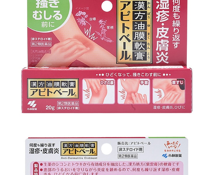 [日本直邮] 日本KOBAYASHI小林制药 治湿疹皮炎汉方紫云膏 20g