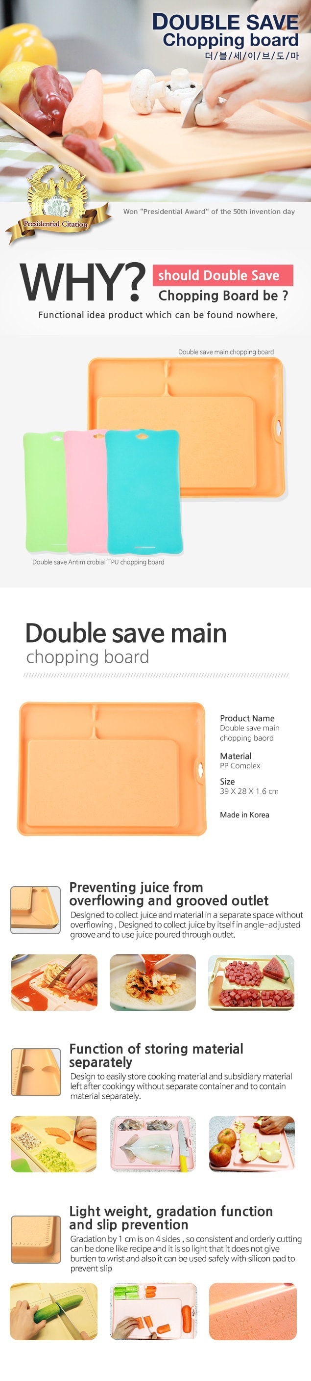 Double Save Cutting Board