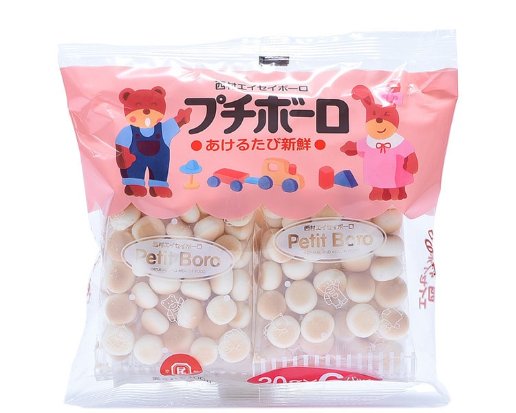 [日本直邮] 日本NISHIMURA 西村 宝宝磨牙奶豆小馒头 20g×6袋