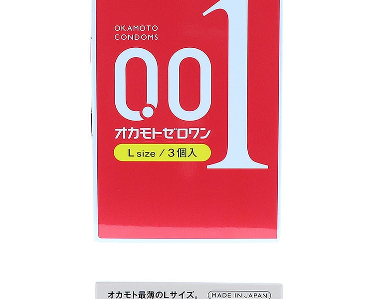 [日本直邮] 日本OKAMOTO冈本 001系列超薄避孕套 L 3个