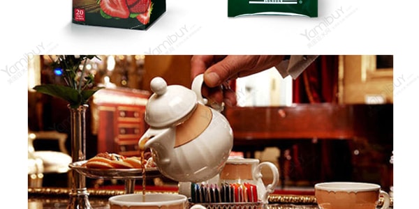 英國亞曼AHMAD TEA 水果紅茶茶包 草莓口味 20包入