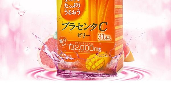 日本EARTH制药  OTSUKA肌C 胎盘素精华口服果冻 芒果口味 31条经济装