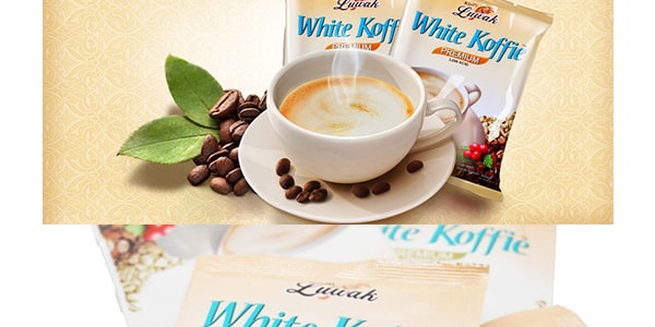 印尼KOPI LUWAK 三合一速溶低卡低酸猫屎白咖啡 20gx20包入