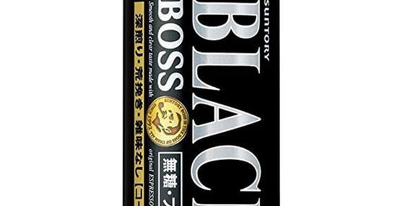 日本SUNTORY三得利 BOSS無糖黑咖啡飲料 185ml