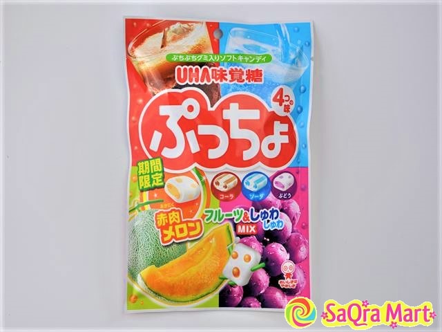 Puccho Miracle  4 Flavor Mix Cola Ramune Soda Grape and Muscat 98g