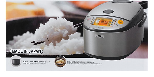 ZOJIRUSHI 【Low Price Guarantee】Induction Heating System Rice Cooker and Warmer  1.8 L Stainless Dark Gray NP-HCC18