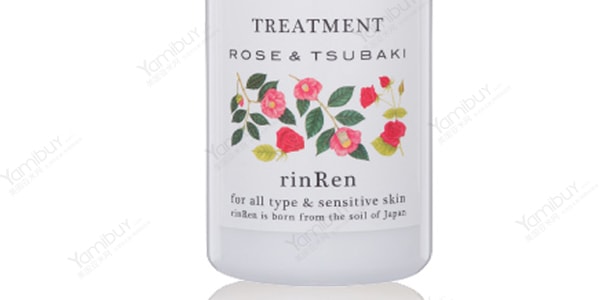 日本RINREN凛恋 纯植物不含硅滋润护发素 玫瑰&山茶 520ml