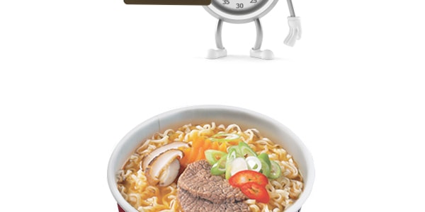 韩国NONGSHIM农心 3分钟泡食乌龙杯面 美味牛肉味 75g