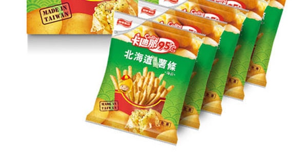 台湾卡迪那 北海道风味薯条 海苔味 18g*5袋入
