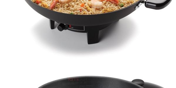 AROMA AEW-305 7-Qt. Electric Wok 