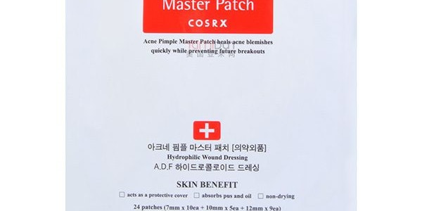 韓國COSRX珂絲艾絲 專效淨痘隱形貼 吸附療癒晚貼 夜間痘痘貼 24貼入