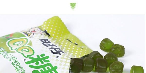台灣旺旺 旺仔QQ糖 青蘋果口味 混合膠型凝膠糖果 70g