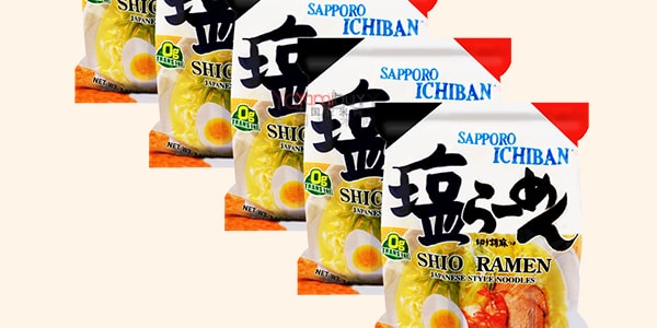 日本三洋食品 一番袋装速食拉面鲜 盐味 5包入