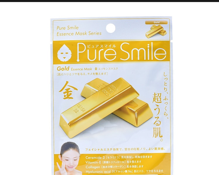 [日本直邮] 日本Pure Smile 精华面膜尊贵金 1片