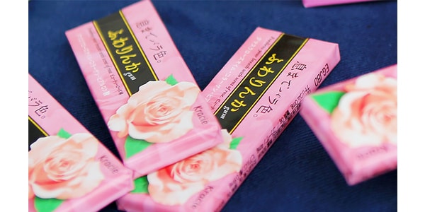日本KRACIE嘉娜宝 玫瑰香体系列 吐息芬芳口香糖 6粒入