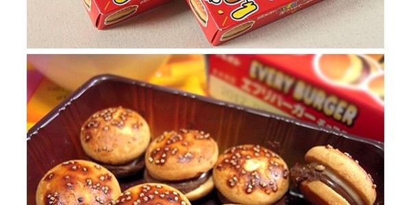 日本BOURBON波路夢 迷你小漢堡巧克力夾心餅乾 66g