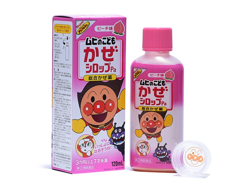 [日本直邮] 日本MUHI池田制药 面包超人 婴幼儿综合感冒药糖稀浆 120ML
