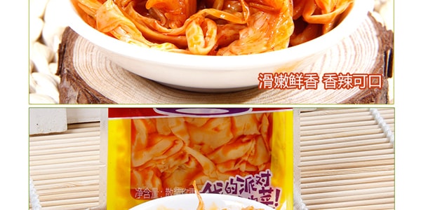 江中源 菜色派 菌俏派對 辣味杏鮑菇&辣金針菇 220g