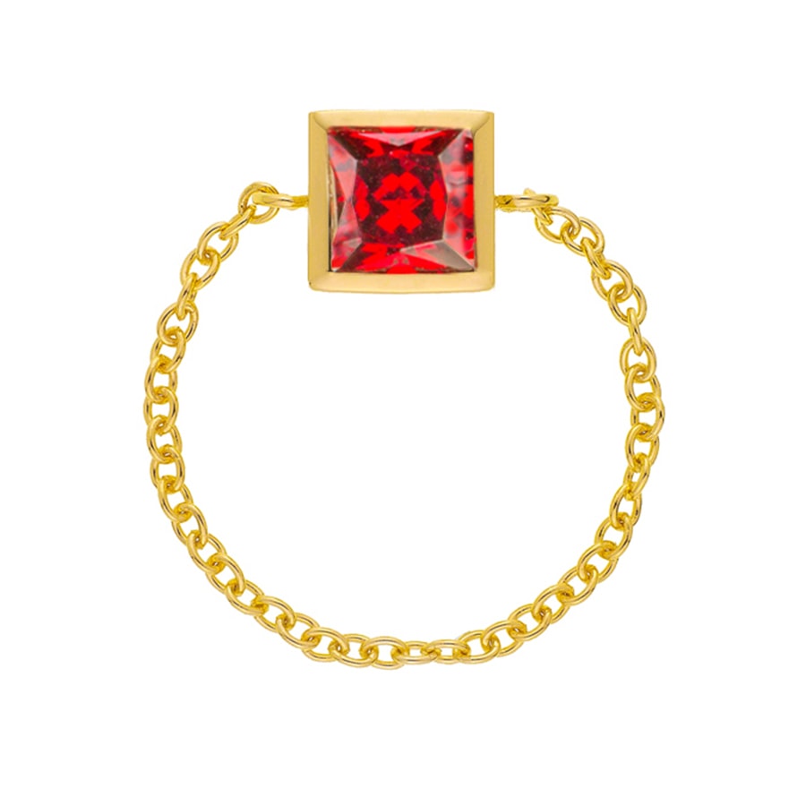 Single Color Ring #Red 1pc