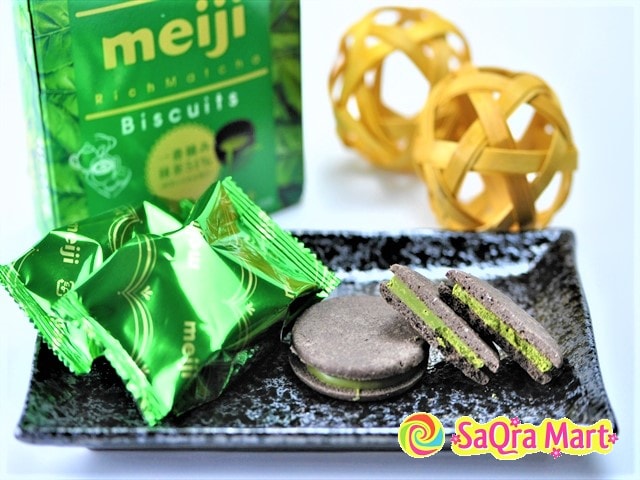 【日本直邮】MEIJI明治  香浓绿茶饼干 6pcs