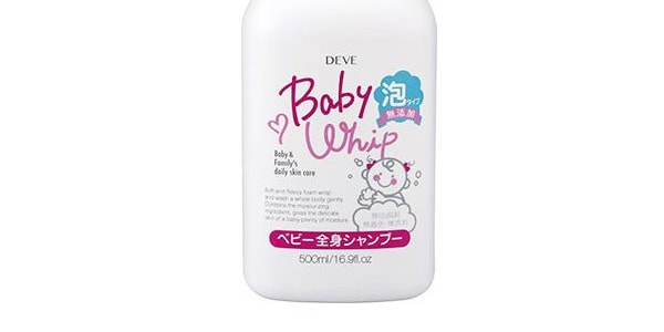 日本熊野油脂 DEVE 天然马油弱酸性无添加婴儿宝宝用泡泡沐浴露 500ml