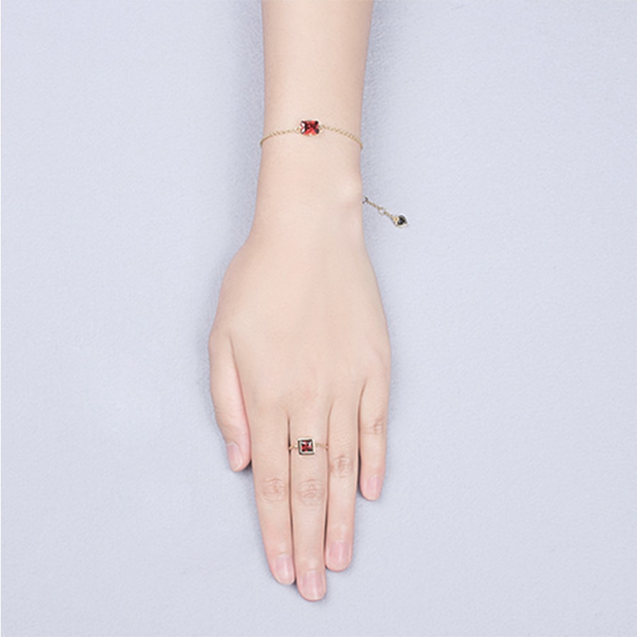Single Color Ring #Red 1pc