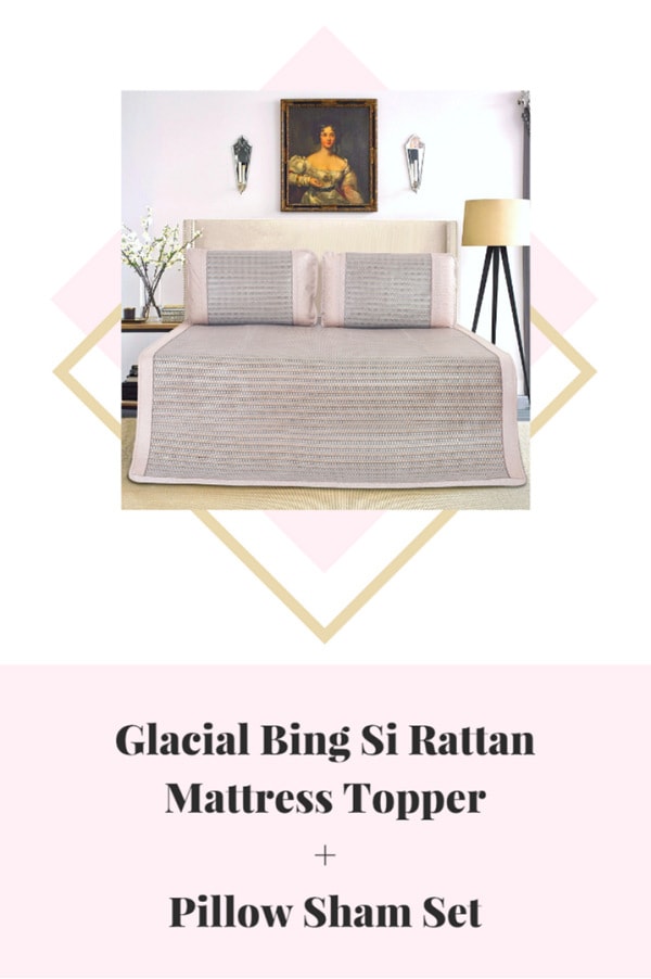 Glacial Bing Si Rattan Mattress Topper Queen Size