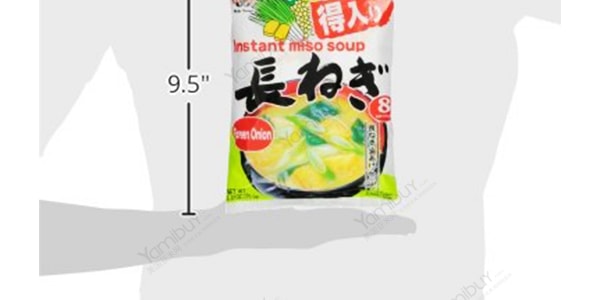 日本SHINSYU-ICHI神州一味噌 速冲即食味噌汤料包 大葱味 8份装 