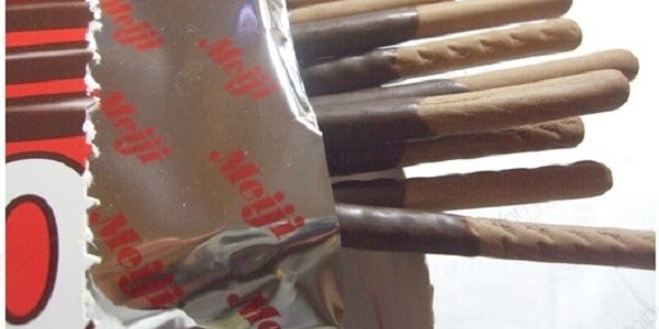 日本MEIJI明治 LUCKY 雙層巧克力棒 巧克力風味 45g